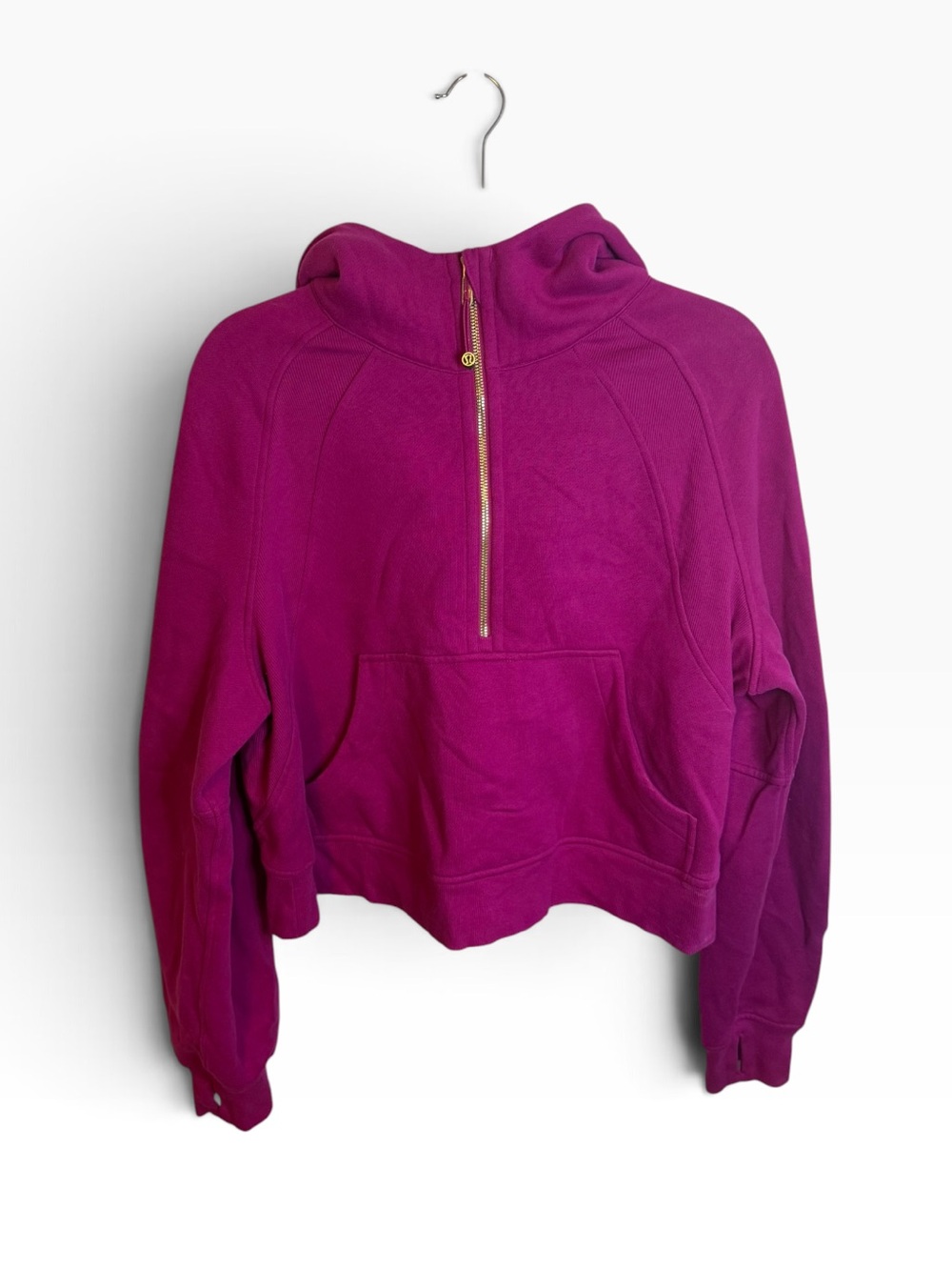 Lululemon Berry Rumble Scuba Oversized Half Zip Hoodie